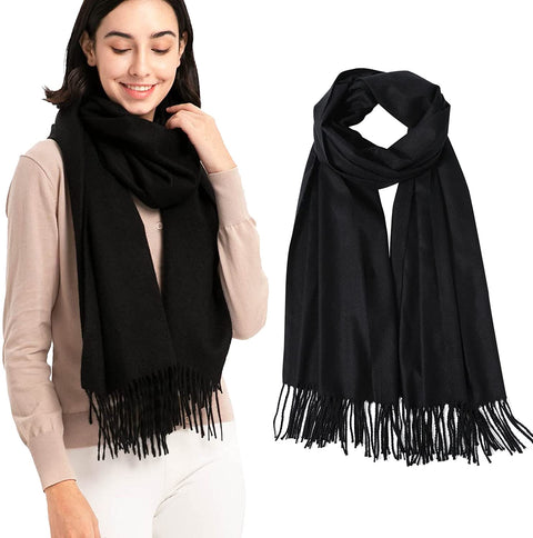 Pashmina Shawl and Wrap for Women Warm Pashmina Scarf Shawl Wrap Cashmere Feel Large Soft Wrap Warm Stole