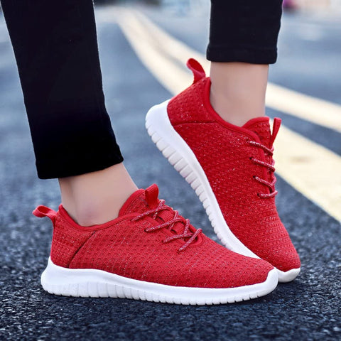 konhill Women's Casual Walking Shoes - Breathable Mesh Work Sneakers