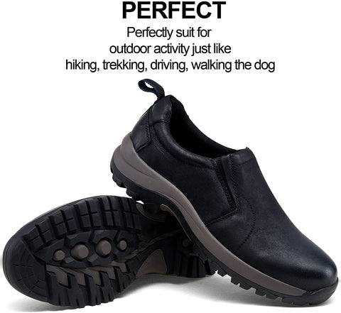 Men's Jungle Moc Casual Loafers Leather Slip-on Walking Shoes