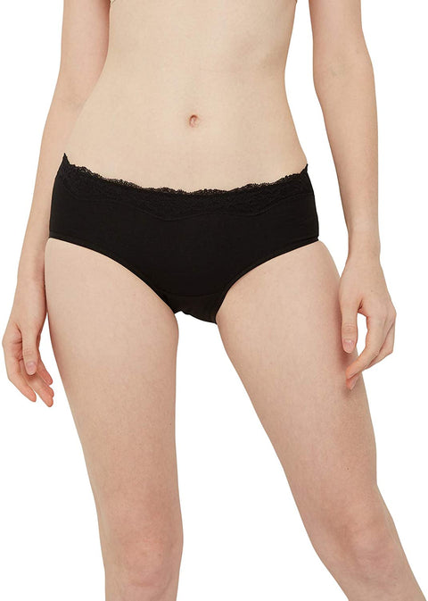 INNERSY Womens Lace Underwear Cotton Hipster Panties Regular & Plus Size 6-Pack