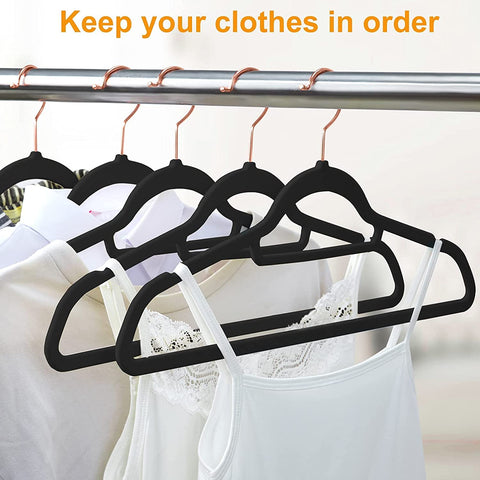 BAGAIL Pack of 80 Velvet Hangers
