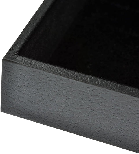 Ginasy Black Velvet Stackable Jewelry Tray Showcase Display(Jewelry Showcase 2PCS)