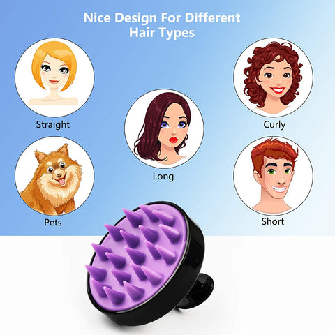 Heel The World Hair Scalp Massager Shampoo Brush for Wet and Dry Hair