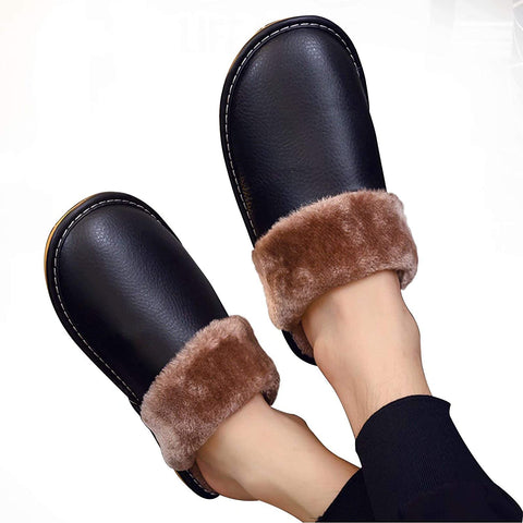 konhill Women's Memory Foam Slippers - Indoor Outdoor Comfy Warm Plush House Bedroom Non Slip Shoes