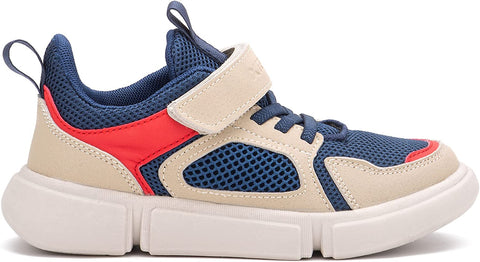 X RAY Footwear Boys Troy Low Top Casual Walking Hiking Fashion Athletic Faux Leather Shoe Sneaker, Round Toe, Rubber Outsole