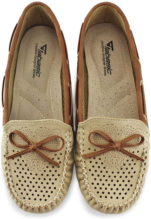 Women Classic Tie Driver Moccasins Boat Shoes Slip on Flats Loafers