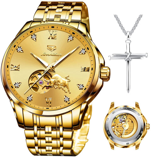 Men's Luxury Stainless Steel Sapphire Dial Watch