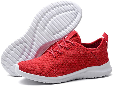 konhill Women's Casual Walking Shoes - Breathable Mesh Work Sneakers