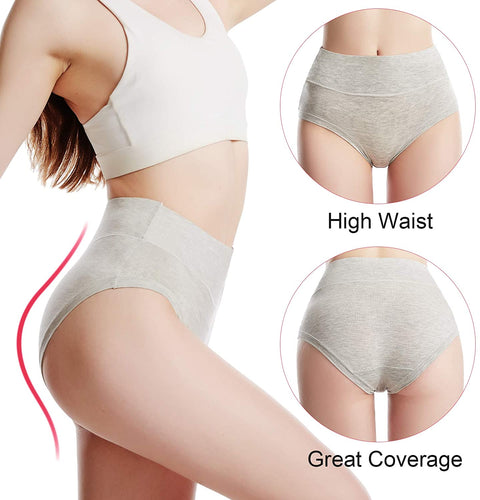 Women's Boxer Briefs High Waist 3-5 Pack Bamboo Viscose Soft Breathable Underwear for Women