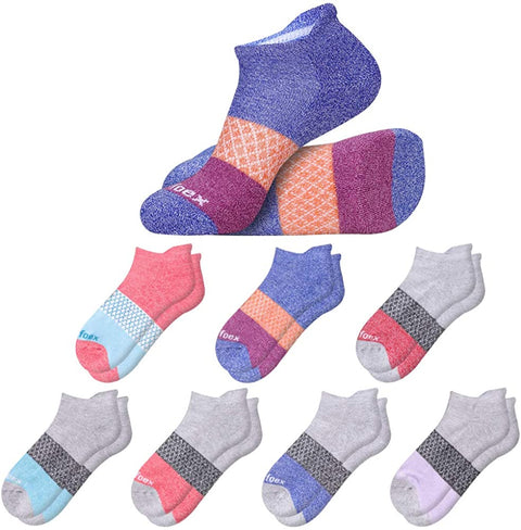 Womens Ankle Socks 7-Pack Cushioned Athletic Running Socks with Tab