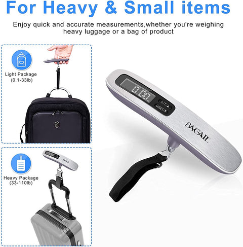 BAGAIL 6 Set Packing Cubes & Digital Luggage Scale