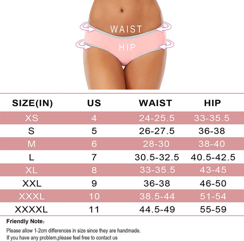 Cotton Full Coverage Underwear Womens Panties No Ride Up Hipster Soft Breathable Stretch Bikini Ladies Briefs 6 Pack