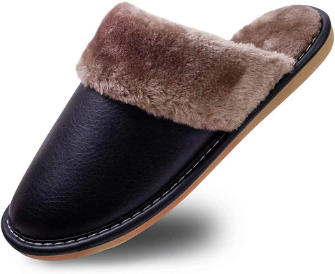 konhill Women's Memory Foam Slippers - Indoor Outdoor Comfy Warm Plush House Bedroom Non Slip Shoes