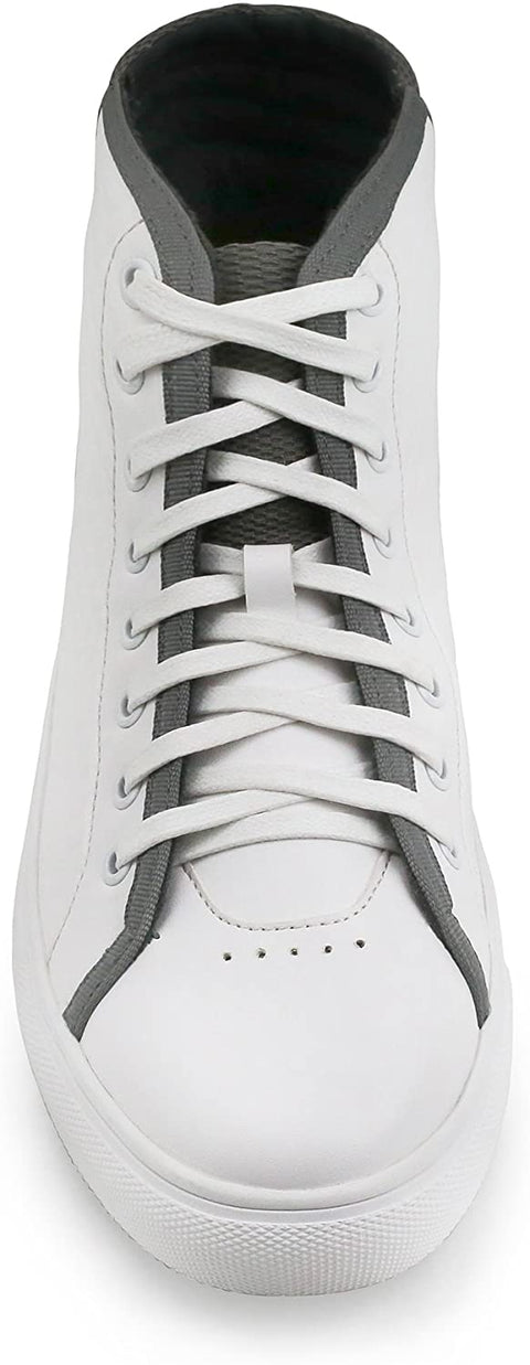 X RAY Footwear Men's Penn High-Top Casual Walking Fashion Faux Leather Shoe Sneaker, Round Toe, Rubber Outsole