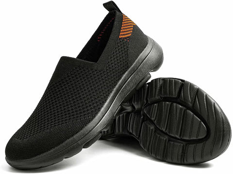 konhill Women’s Tennis Walking Shoes - Comfortable Athletic Work Slip on Sneakers