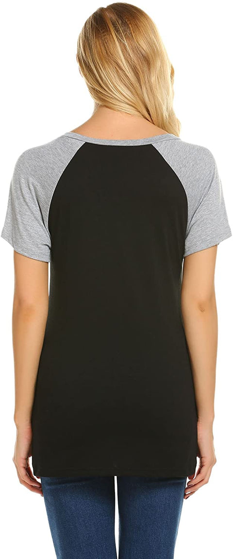 Pregnancy  Layered  Loose  Breastfeeding Tee Shirt