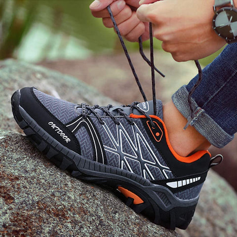 JINGJING Men Hiking Shoes Mesh Lightweight Breathable Shoes Outdoor Hiking Shoes