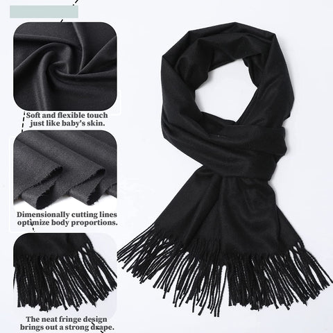 Pashmina Shawl and Wrap for Women Warm Pashmina Scarf Shawl Wrap Cashmere Feel Large Soft Wrap Warm Stole