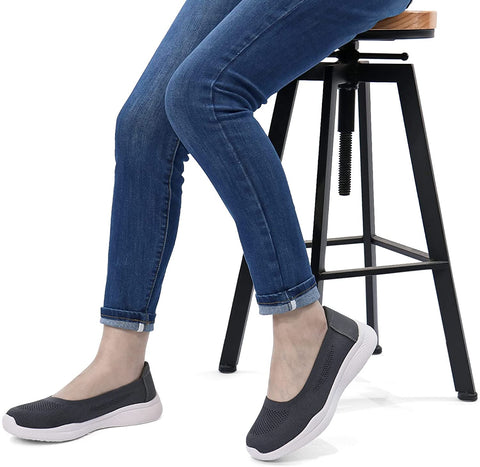 Women Knit Loafers Comfortable Slip on Flats Shoes
