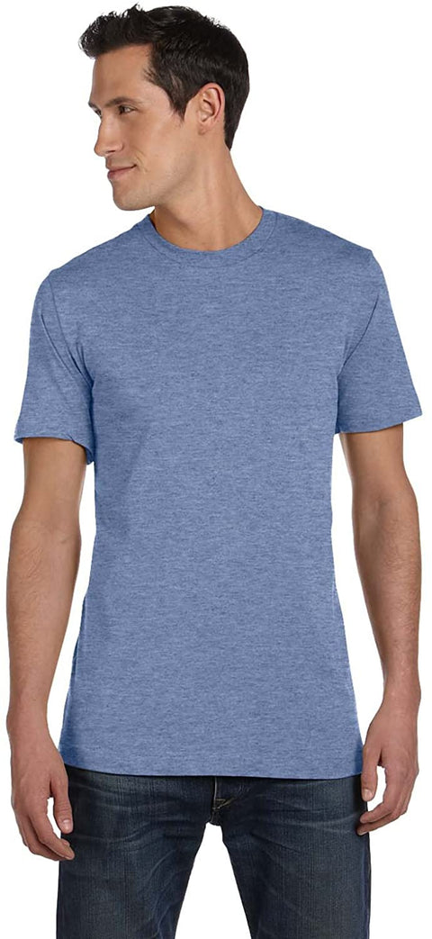 Bella Canvas Unisex Jersey Short Sleeve TEE, Deep Heather (Multi Pack)