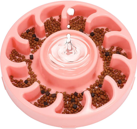 XZQTIVE Slow Feeder Dog Bowl Anti Fast Eating Large Feeder Slow Feeding Interactive Bloat Stop Dog Bowls