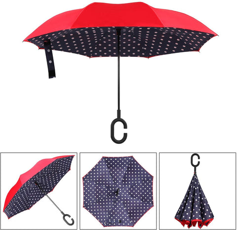 BAGAIL 62 Inches Golf Umbrella+Hand Free Inverted Umbrella