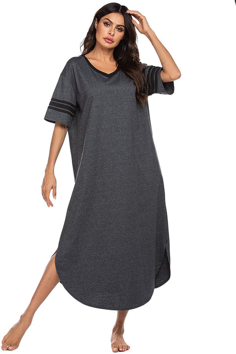 Women's V Neck Loungewear  Loose Sleepwear