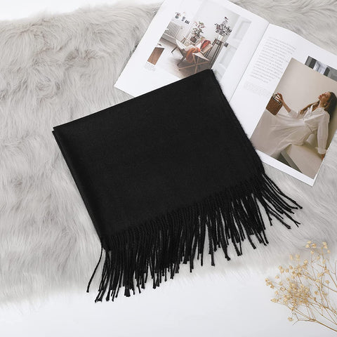 Pashmina Shawl and Wrap for Women Warm Pashmina Scarf Shawl Wrap Cashmere Feel Large Soft Wrap Warm Stole