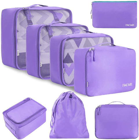 BAGAIL 8 Set Packing Cubes+Digital Luggage Scale