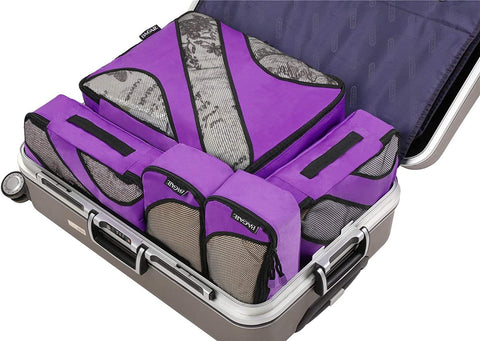 Bagail 6 Set Packing Cubes+3 Ultralight Zipper Pouch