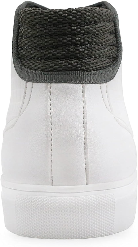 X RAY Footwear Men's Penn High-Top Casual Walking Fashion Faux Leather Shoe Sneaker, Round Toe, Rubber Outsole