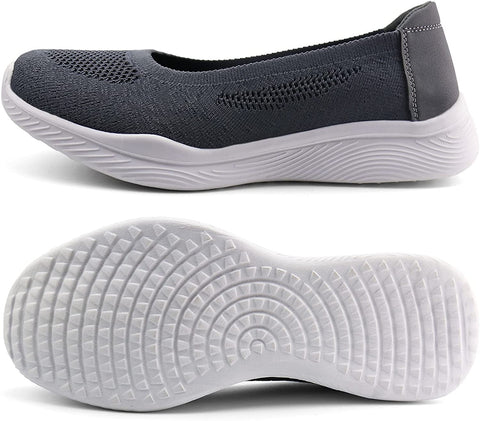 Women Knit Loafers Comfortable Slip on Flats Shoes