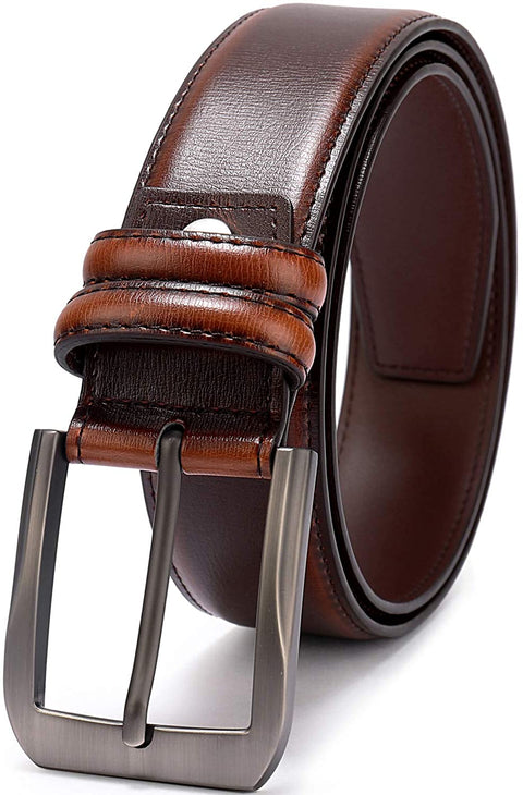 Fashion Men’s Casual Leather Buckles Belts 1.5” Wide Fitting 28-56 Waist Size