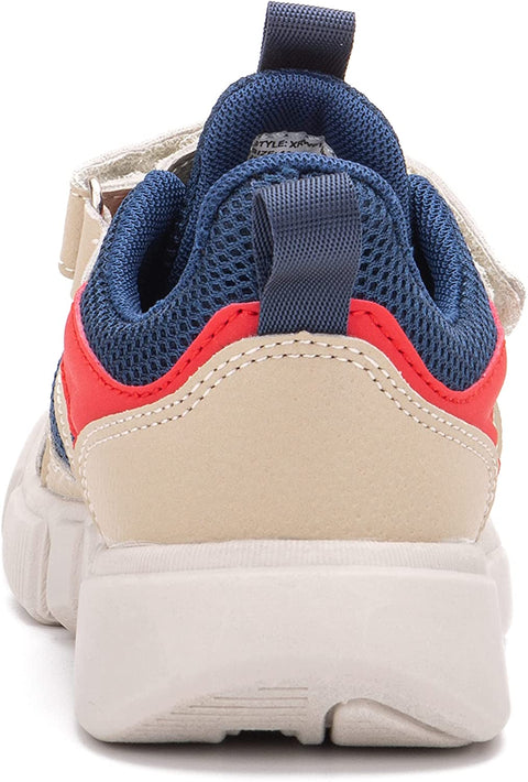 X RAY Footwear Boys Troy Low Top Casual Walking Hiking Fashion Athletic Faux Leather Shoe Sneaker, Round Toe, Rubber Outsole