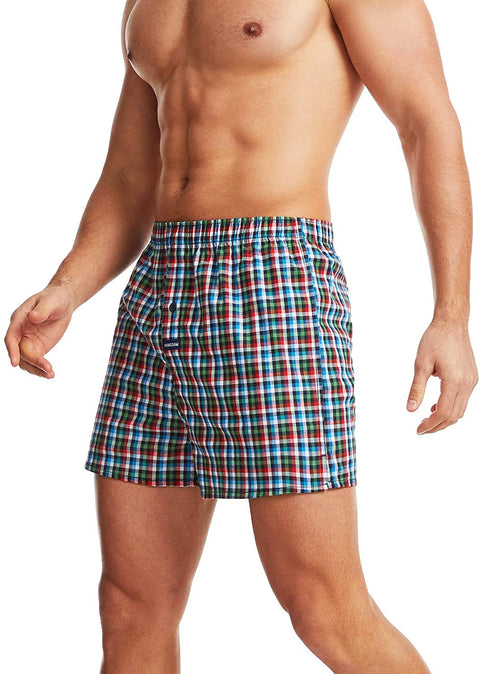 Men's Boxers Shorts 3 Pack 100% Cotton Comfortable Soft Underwear for Men
