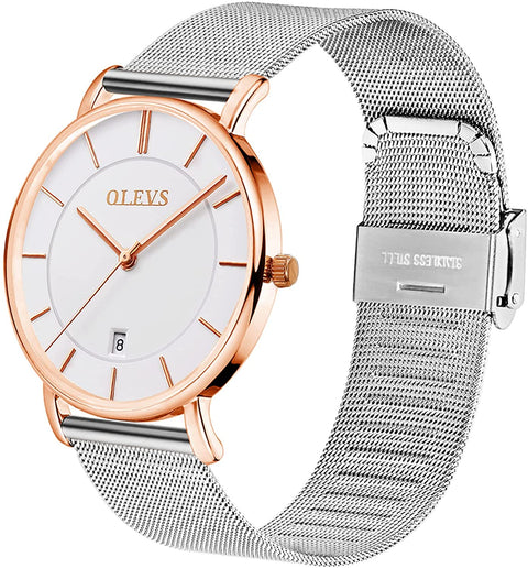 Minimalist Mesh Ultra Thin Watches for Men