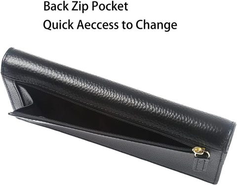 Lavemi RFID Blocking Ultra Slim Real Leather Credit Card Holder Clutch Wallets for Women