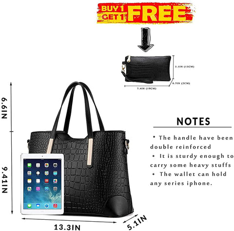 YNIQUE Satchel Purses and Handbags for Women Shoulder Tote Bags Top Handle Satchel