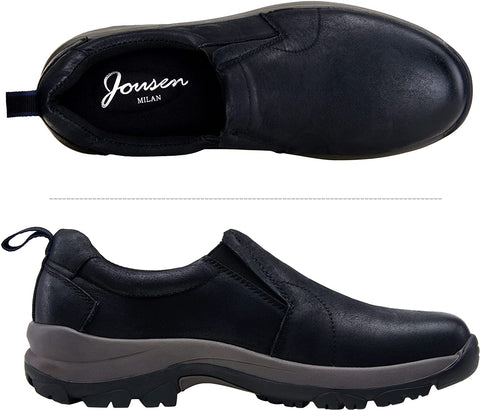 Men's Jungle Moc Casual Loafers Leather Slip-on Walking Shoes