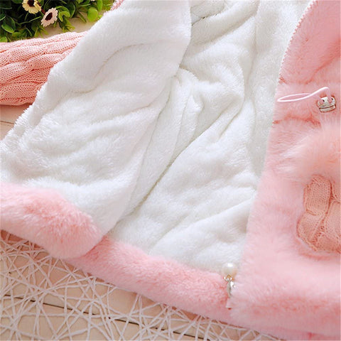 MINKIDFASHION Baby Girls Winter Autumn Little Kids Toddler Warm Jacket Coat
