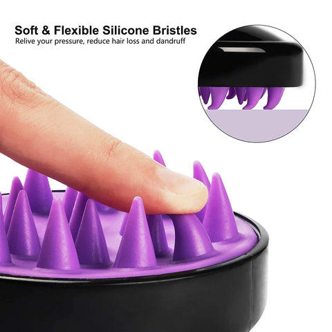 Heel The World Hair Scalp Massager Shampoo Brush for Wet and Dry Hair