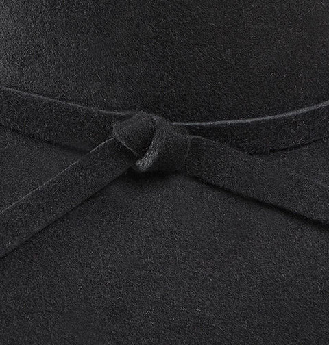 Women's Foldable Wide Brim Felt Bowler Fedora Floopy Wool Hat