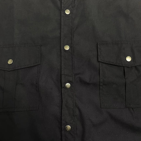Mens Long Sleeve Snap Shirt - Casual Button Bown Tops Cargo Shirts Solid Work Western Dress Shirt