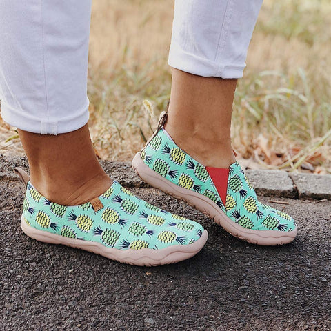 UIN Women's Hawaii Slip On Summer Spring Travel Canvas Fashion Sneaker Art Painted Shoes