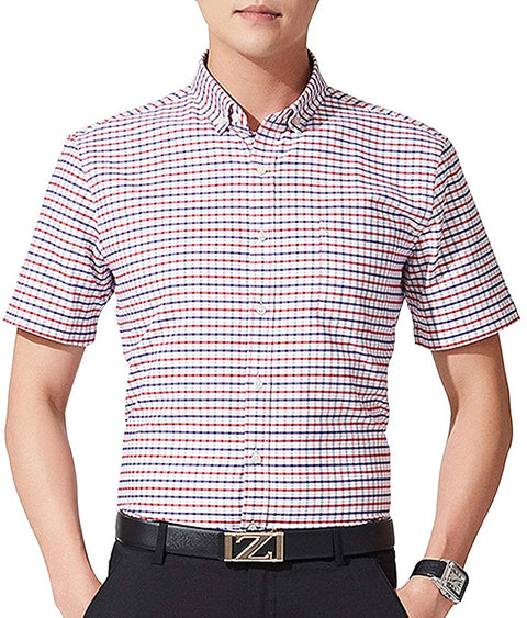 Men's Striped Plaid Button Down Shirts