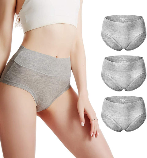 Women's Boxer Briefs High Waist 3-5 Pack Bamboo Viscose Soft Breathable Underwear for Women