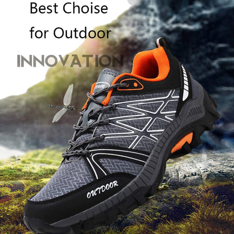 JINGJING Men Hiking Shoes Mesh Lightweight Breathable Shoes Outdoor Hiking Shoes