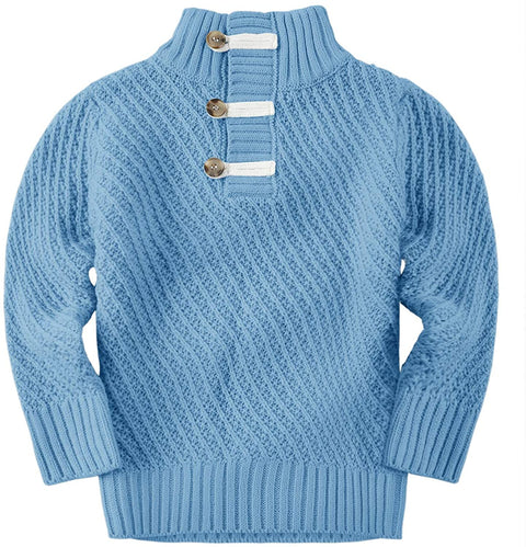 Gafeng Kids Baby Boys Cable Knit Sweater Pullover Turtleneck Cotton Casual Winter Warm Long Sleeve Sweaters