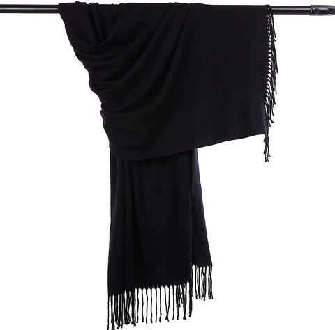 Extra Large Thick Soft Cashmere Wool Shawl Wraps for Women - PoilTreeWing Pashmina Scarf
