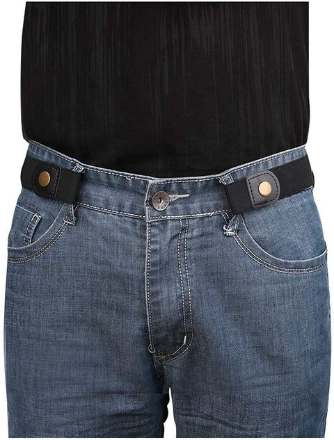 No Buckle Invisible Elastic Stretch Belt for Men/Women Fits waist 24-50in Father Day Gift
